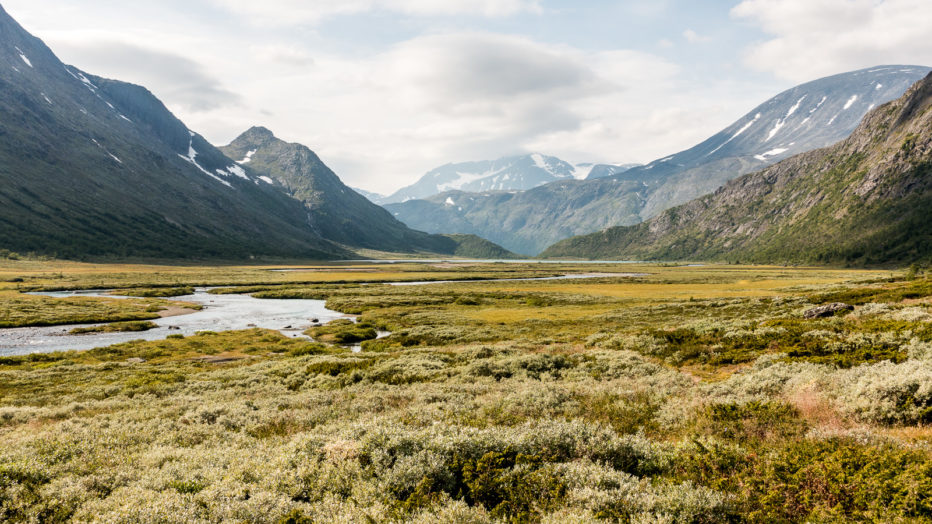 Leirungsdalen opp mot Øvre Leirungen.