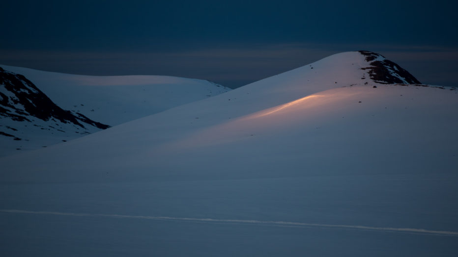 Fra Valdresflya en vårkveld.